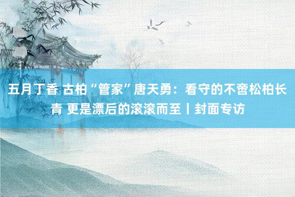 五月丁香 古柏“管家”唐天勇：看守的不啻松柏长青 更是漂后的滚滚而至丨封面专访