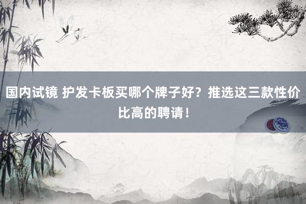 国内试镜 护发卡板买哪个牌子好？推选这三款性价比高的聘请！