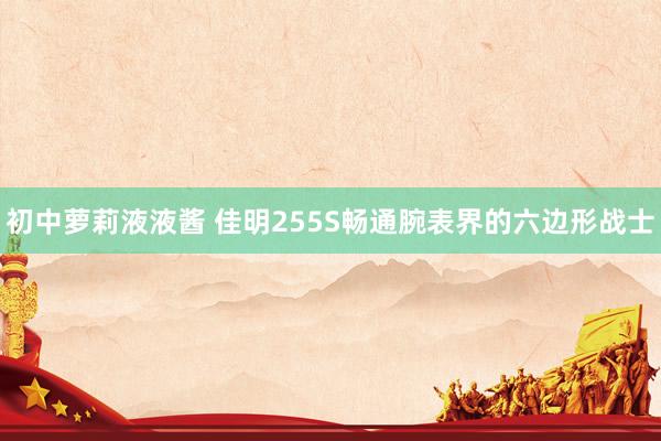 初中萝莉液液酱 佳明255S畅通腕表界的六边形战士