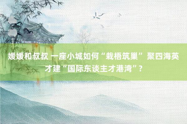 媛媛和叔叔 一座小城如何“栽梧筑巢” 聚四海英才建“国际东谈主才港湾”?