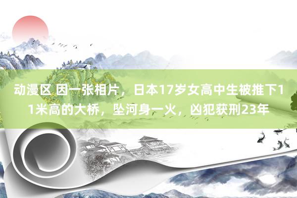 动漫区 因一张相片，日本17岁女高中生被推下11米高的大桥，坠河身一火，凶犯获刑23年
